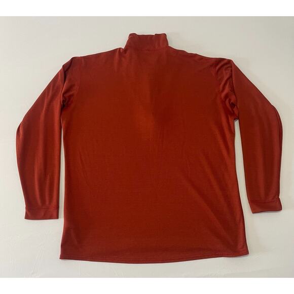 Patagonia Capilene Midweight Capilene Quarter Zip Baselayer Burnt Orange Size L - Picture 7 of 11